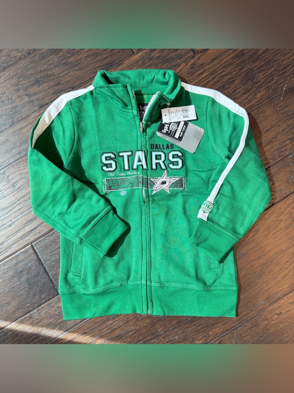 Dallas stars Old Time Hockey skirt squad zip up hoodie nwt youth official nhl